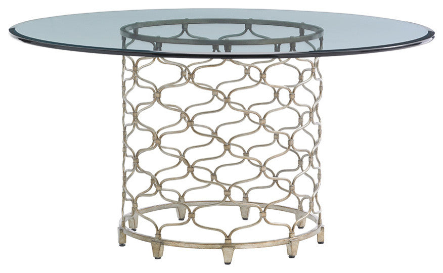 Bollinger Round Dining Table With 60" Glass Top