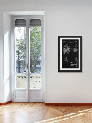 "Hoist 1921 Black Paper" Framed Painting Print