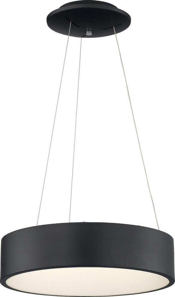 Nuvo Orbit 1-Light LED Black Pendant Light