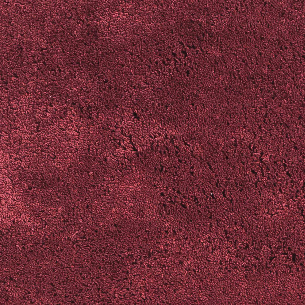 HomeRoots 8' x 11' Solid Red Shag Area Rug