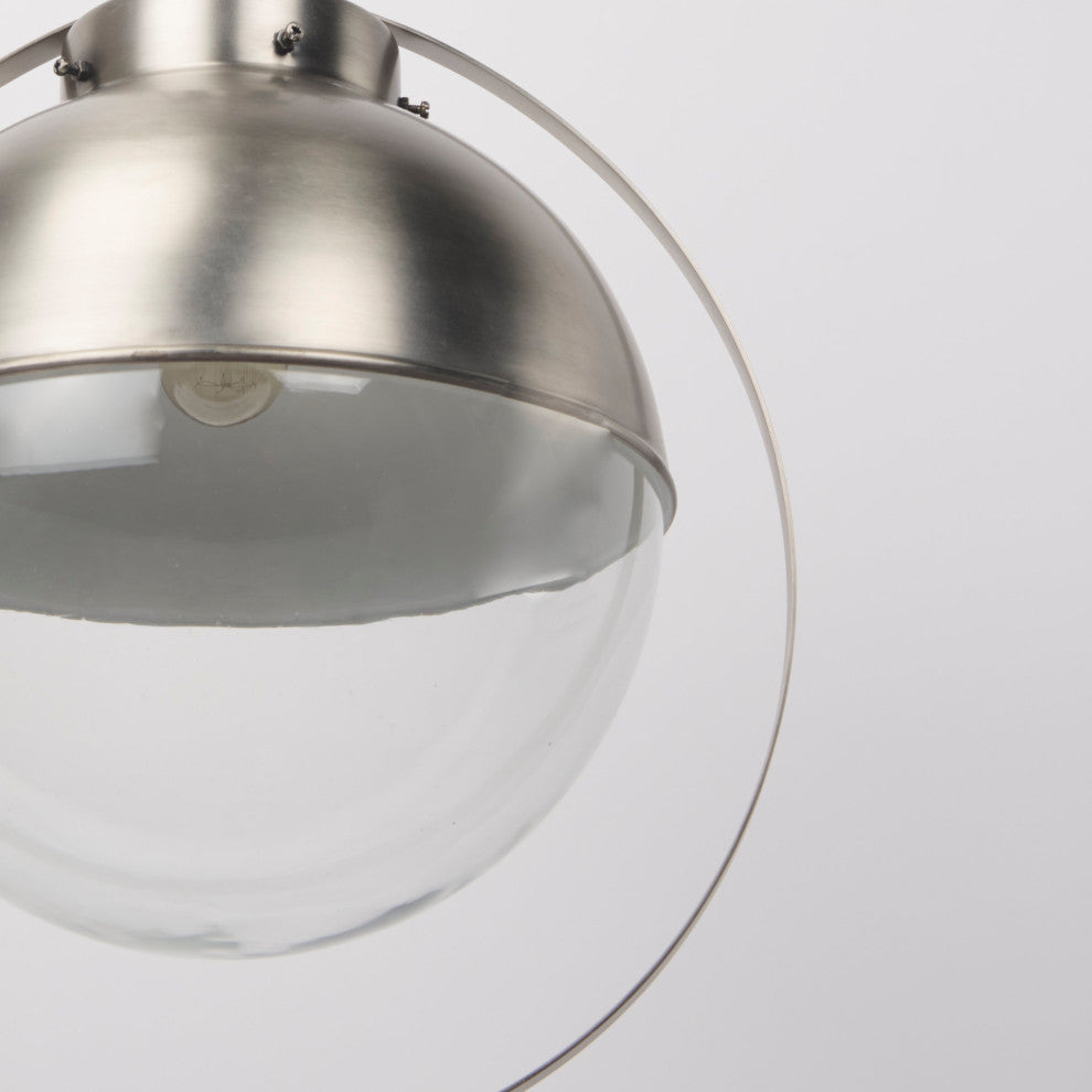 Leighton 15Lx15Wx20H Antique Nickel Pendant Light