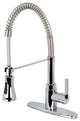 Gourmetier Single-Handle Pre-Rinse Kitchen Faucet, Polished Chrome