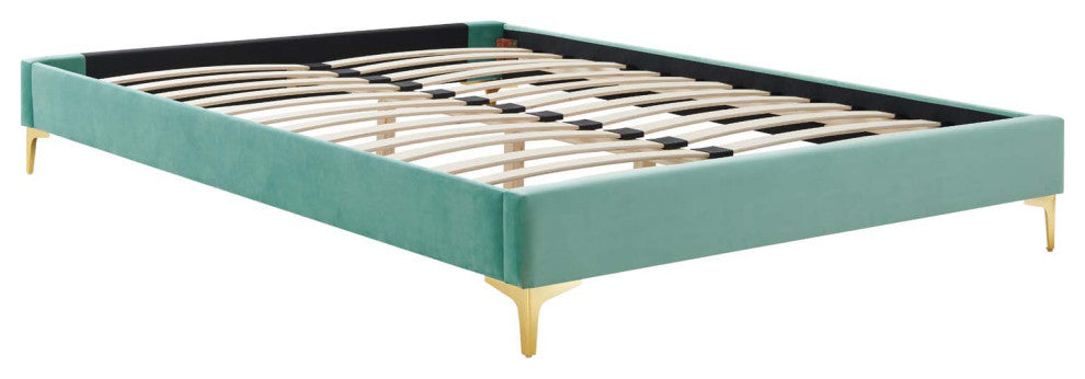 Elise Queen Performance Velvet Platform Bed MOD-6693-MIN