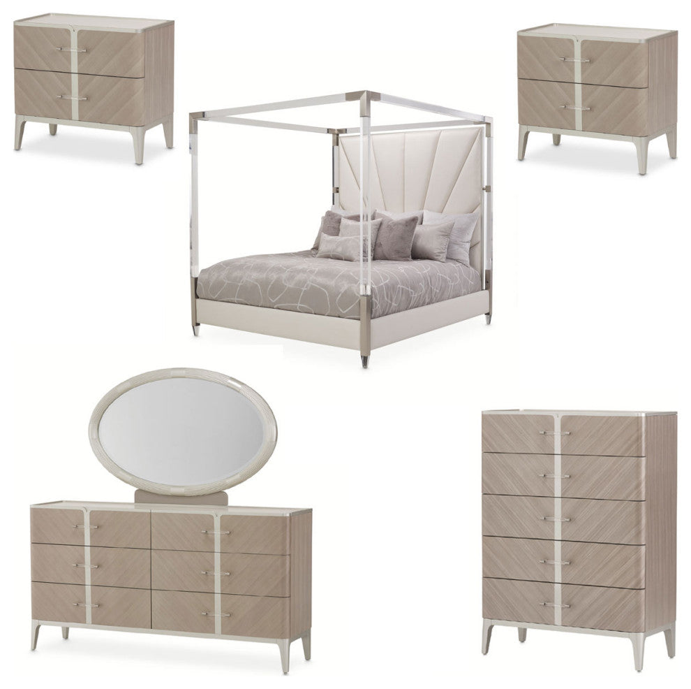 AICO Furniture Lanterna 6 Piece Queen Bedroom Set