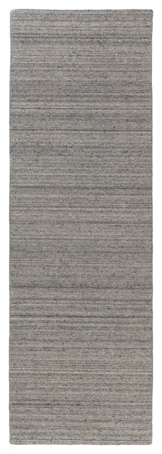 Zane Silver Industrial Solid Handwoven Wool/Cotton Indoor Area Rug