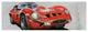 Discontinued Classic Sportscar Red Wall Dcor - Multicolor
