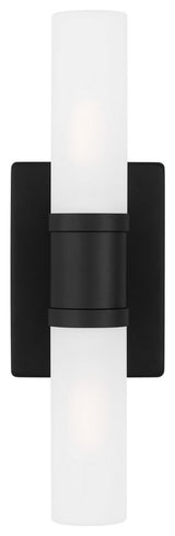 Keaton 2-Light Bath Vanity, Midnight Black