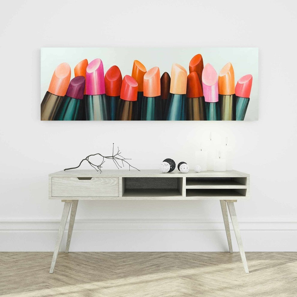 Lipstick Addict For Woman Print on Wrapped Canvas