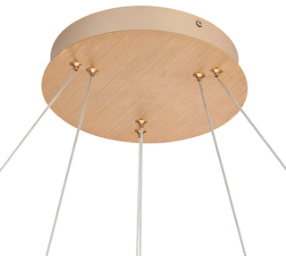 Spirale 2 Tier 32" LED Chandelier, Anodized Gold