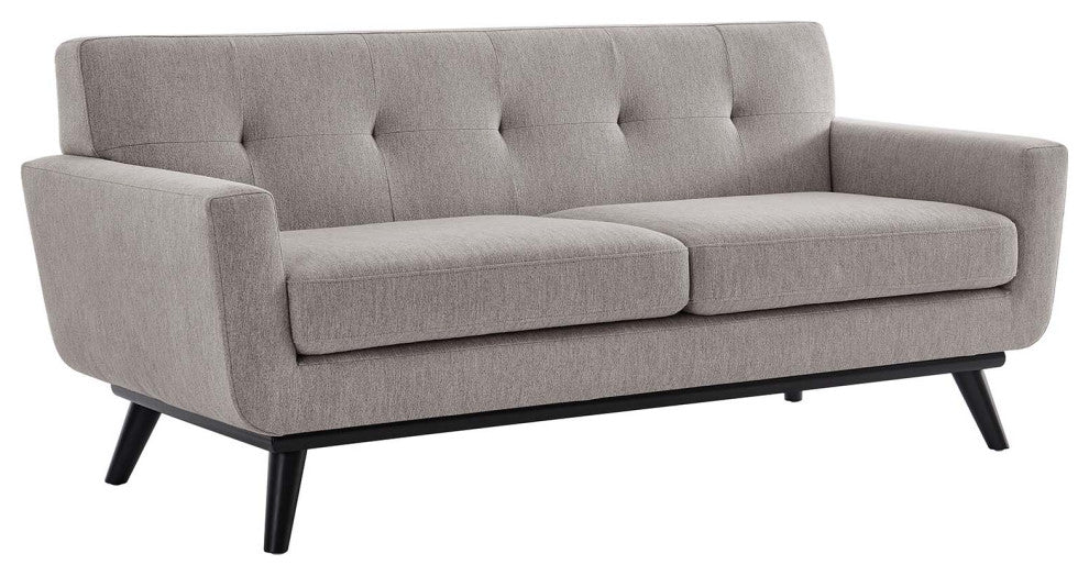Engage Herringbone Fabric Loveseat