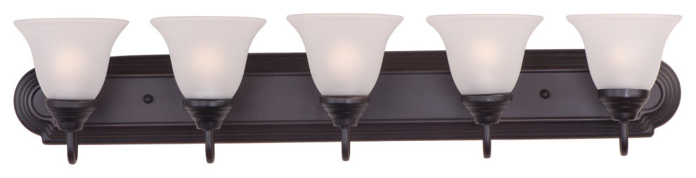 Maxim 8015 Essentials 36"W Bath Light - Oil Rubbed Bronze / Frosted Glass