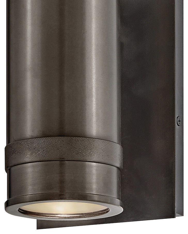 Hinkley Pratt Medium Wall Mount Lantern, Black Oxide