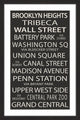 "NY Neighborhoods" Framed Painting Print, 16x24