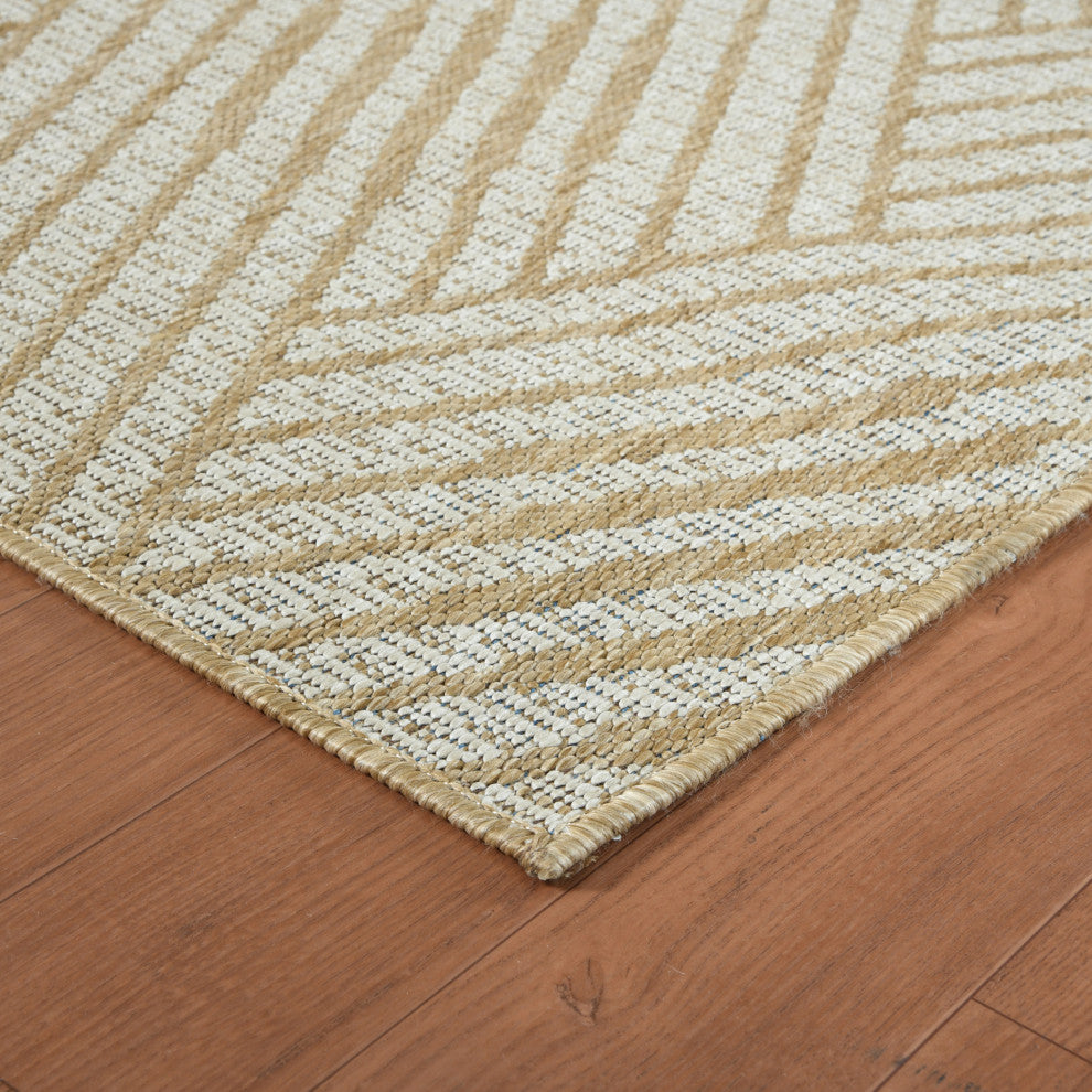 Maryland Abbel Runner, Brown, 2'4" x 8', Geometric
