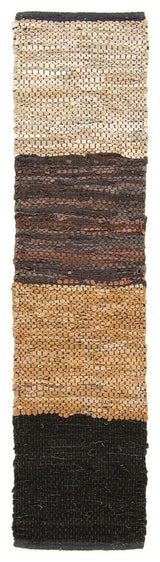 Saket Contemporary Area Rug, Ivory, 2'6x7'6 Runner