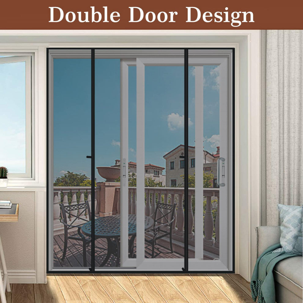 Magnetic Screen Door, Fits Sliding Door Size 60" X 80"