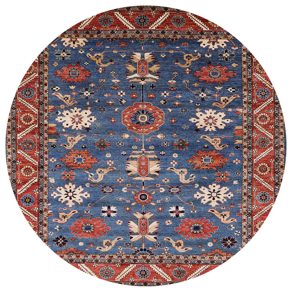 Ahgly Company Indoor Round Mid-Century Modern Area Rugs, 4' Round
