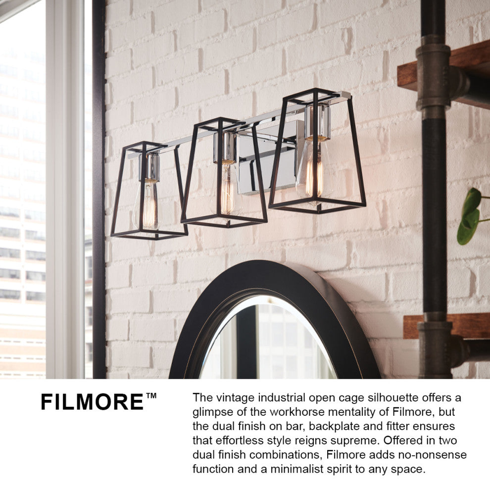 Hinkley Filmore Large Four Light Vanity, Chrome