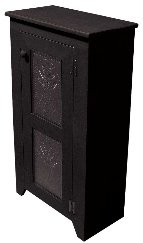 Punched Tin Cabinet, Old Black