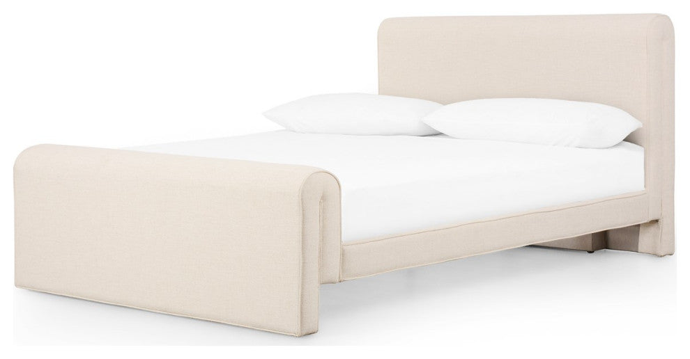 Mitchell Bed-Thames Cream-King
