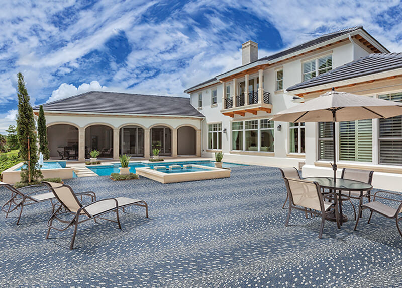 Lebombo Lodge Area Rug, Indoor/Outdoor, Carpet, Runner, Mat, Charcoal, SQ 5'x5'