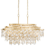Kalani 9-Lt Linear Pendant - French Gold