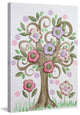 "Collage Tree" by Reesa Qualia Painting Print Wrapped Canvas, 16x24