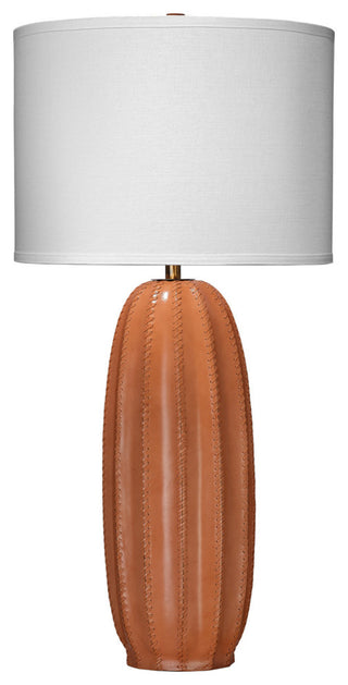 Beckham Leather Table Lamp, Tan