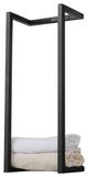 Towel Bathroom Rack, Black Metal Towel Shelf 36"