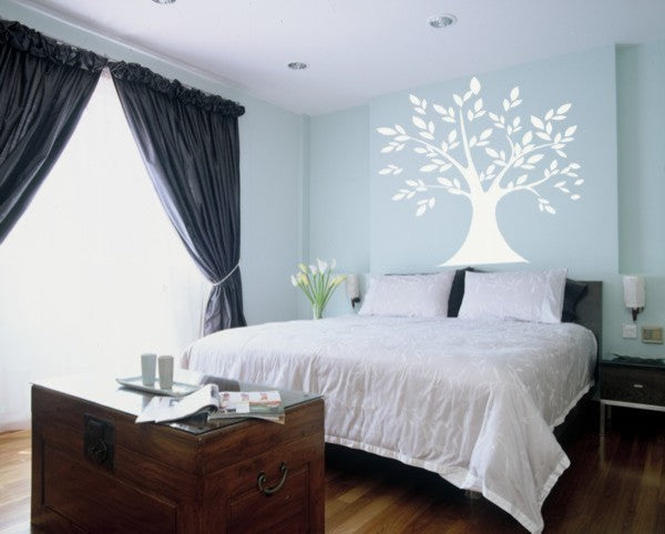 Tree of Life Wall Decal, 46"H x 54" W, Raspberry