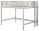 Becks Queen Size Loft Bed, White