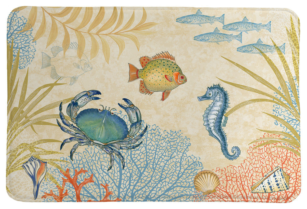 Laural Home Oceana Memory Foam Rug