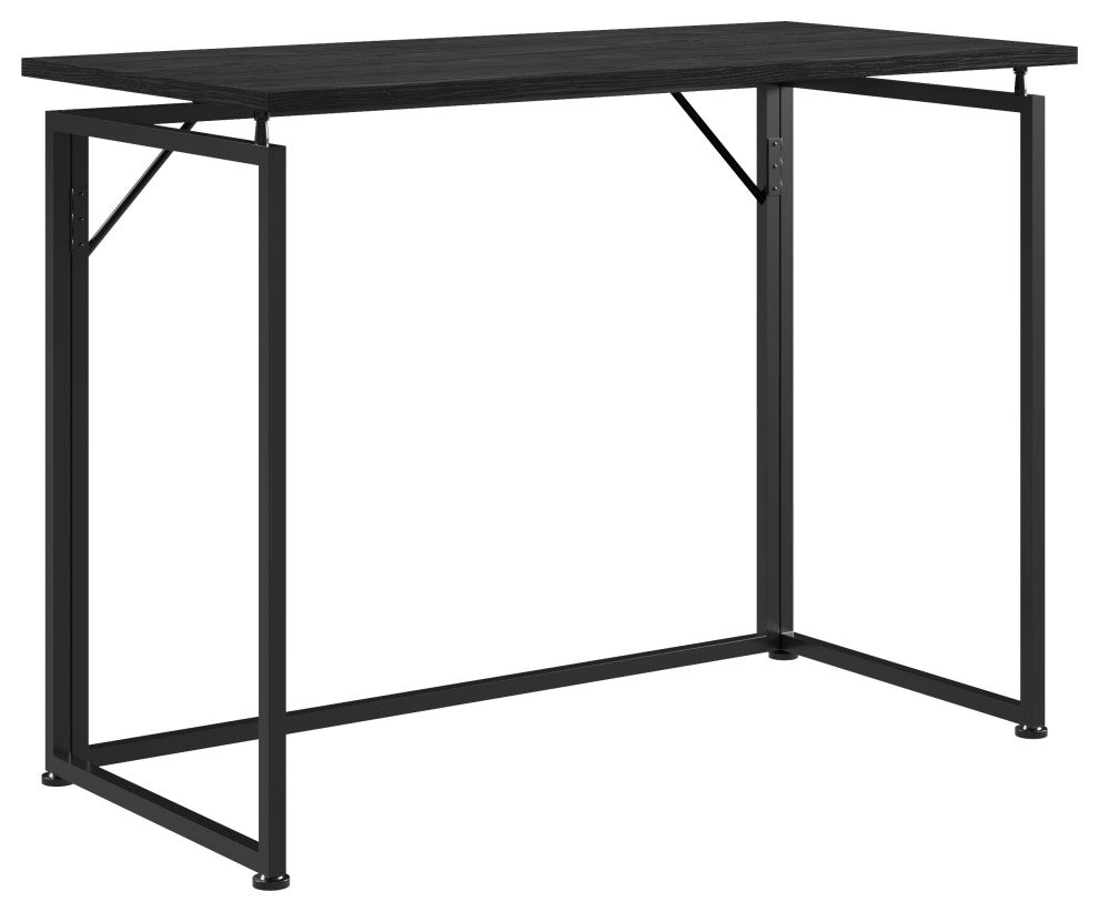 Techni Mobili Space Saving Folding Desk, Black