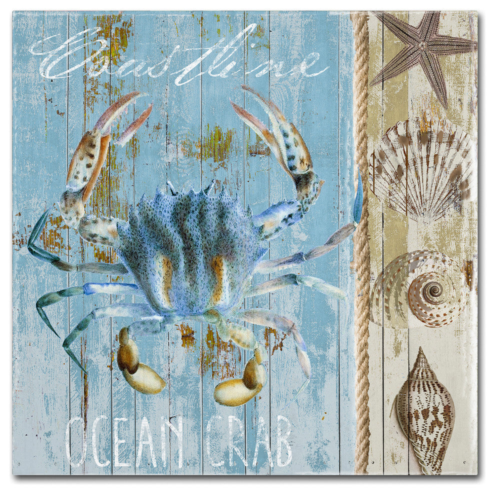 Color Bakery 'Blue Crab II' Canvas Art, 14x14