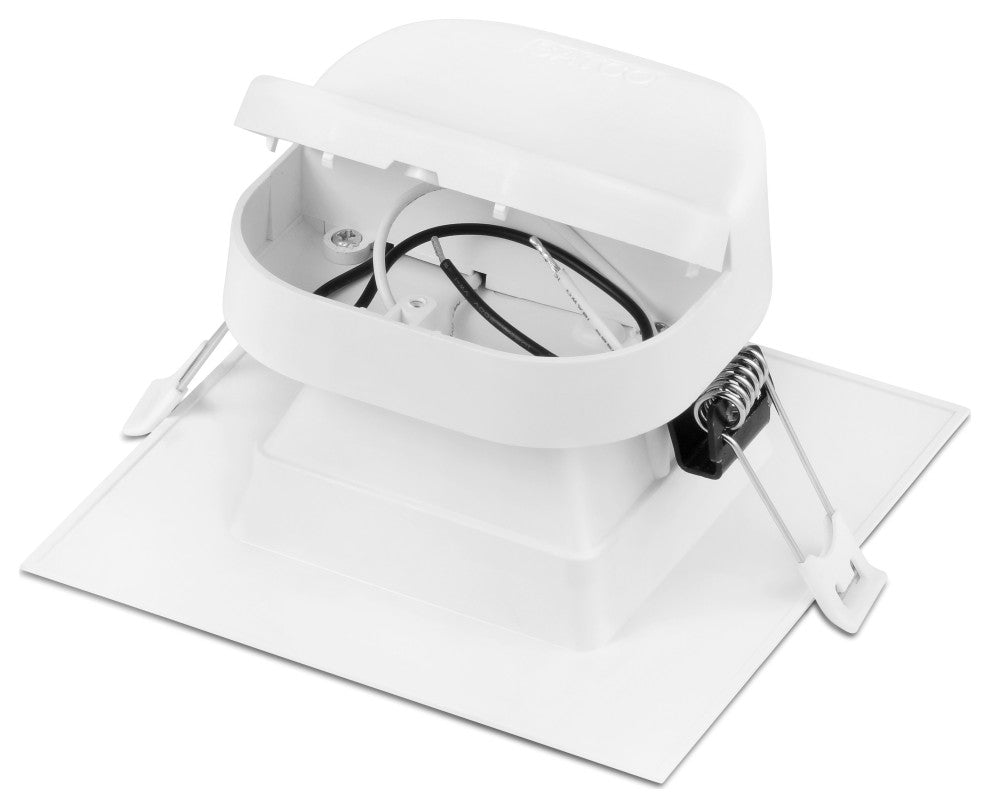 7 watt LED Direct Wire Downlight - 4 inch - 2700K - 120 volt - Dimmable - Square