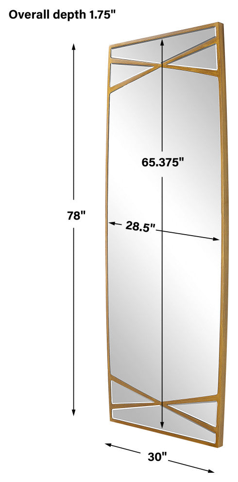 Uttermost 09806 Gentry Oversized Gold Mirror