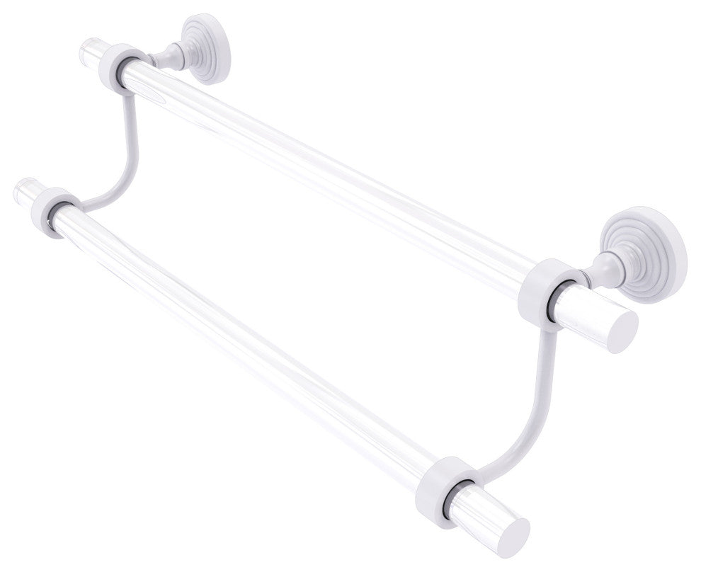 Pacific Grove 36" Double Towel Bar, Matte White