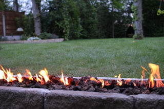 74" 3-Piece Trough Burner and Complete Basic Propane Fire Pit Kit