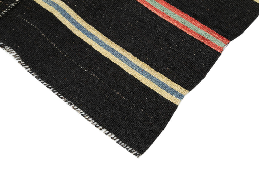 Rug N Carpet - Handmade Anatolian 6' 7'' x 12' 3'' Vintage Goat Hair Kilim Rug