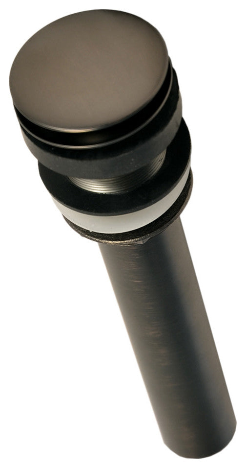 Native Trails DR130-ORB 1.5" Push to Seal Dome Drain In Oil Rubbed Bronze