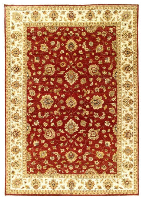Rust Color Fine Hand Knotted Farahan Design 10' X 14'2''