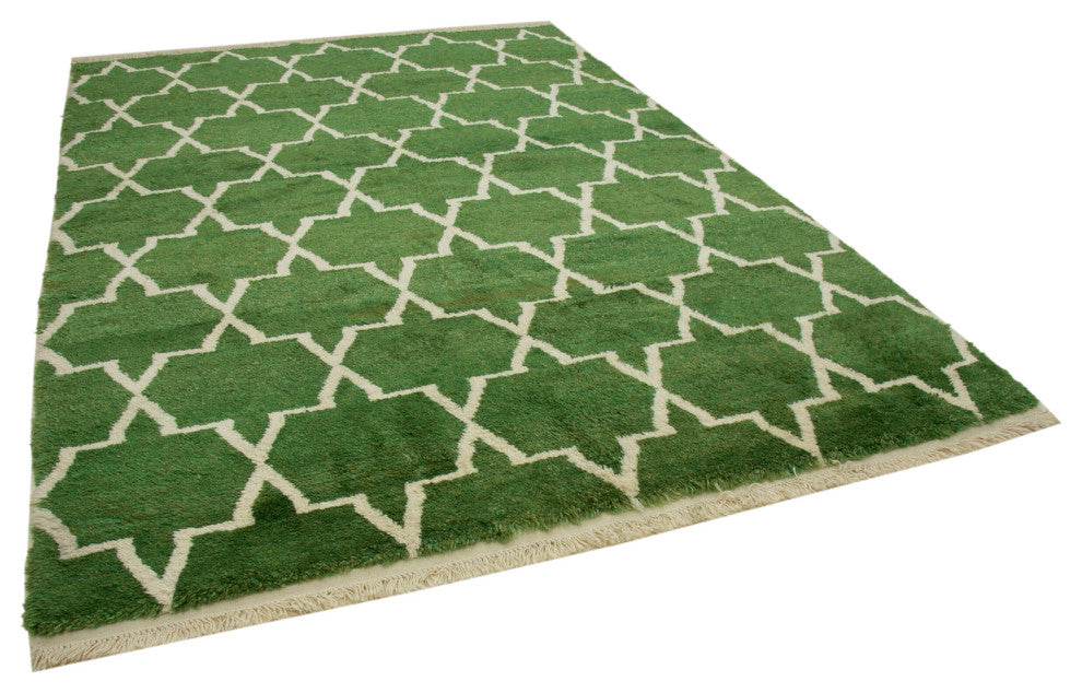 Rug N Carpet - Handmade Decorative 7' 7'' x 11' 0'' Moroccan Area Rug