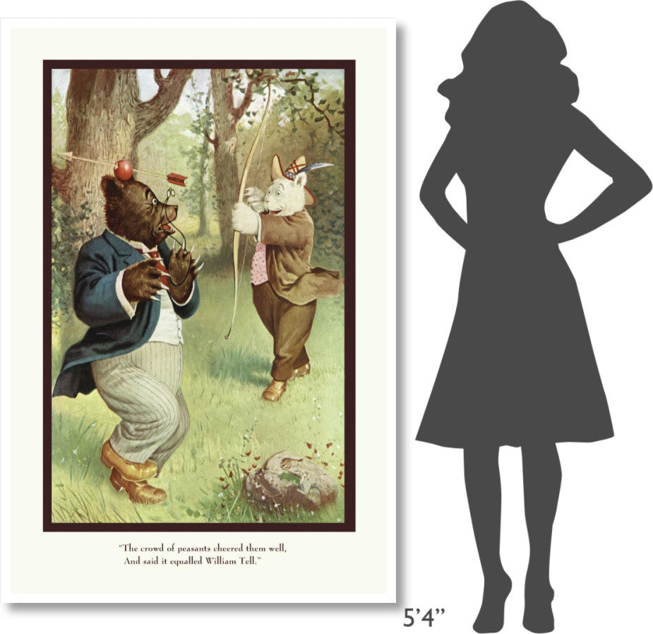 "Teddy Roosevelt's Bears: William Tell" Paper Print by R.K. Culver, 42"x62"