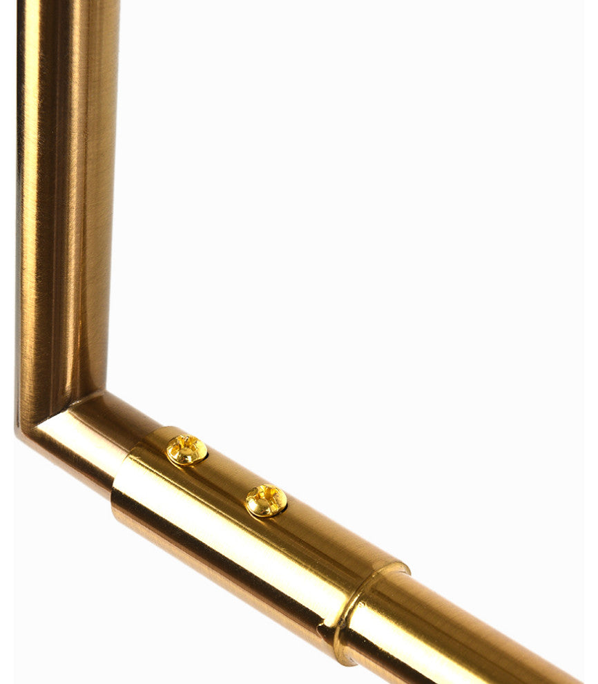 Modern Minimalist Kitchen Island 6-Light Linear Lighting, Brass