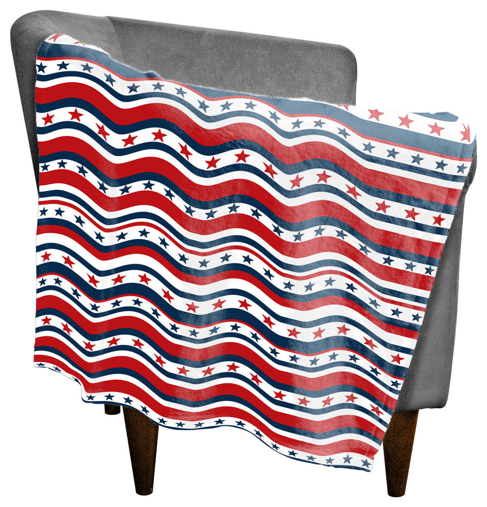 Flag Stars and Stripes 30x40 Fleece Blanket