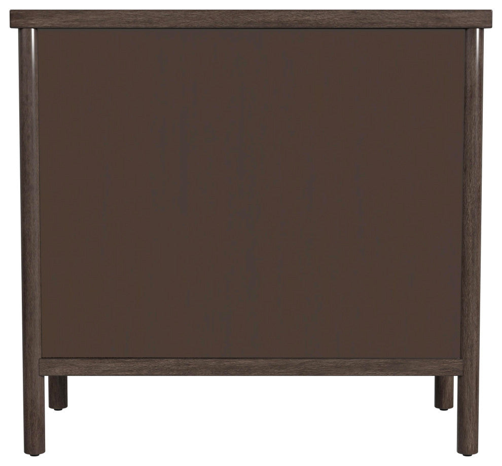 Lennon 3 Drawer Rounded Leg Dresser, Soft Brown