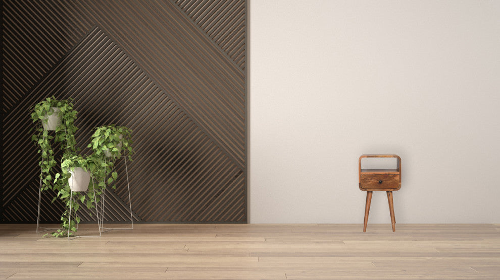 Mini Oakish Curve Open Nightstand