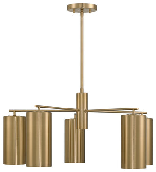 Lio 5-Light Chandelier, Noble Brass by Breegan Jane
