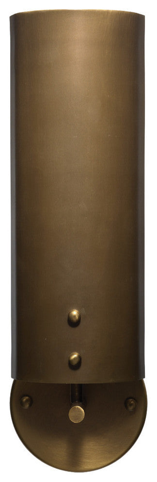 Olympic Wall Sconce, Antique Brass Metal, Antique Brass
