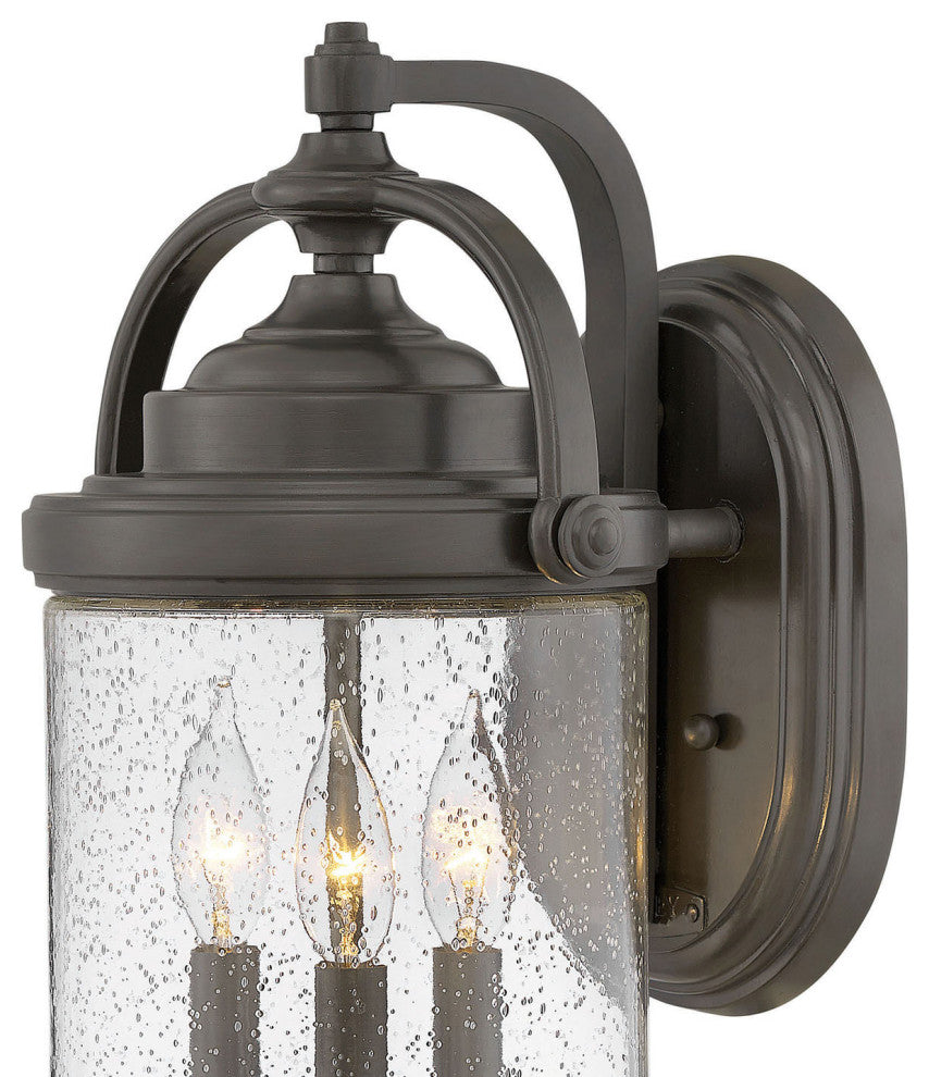 Hinkley Willoughby Medium Wall Mount Lantern, Oil Rubbed Bronze